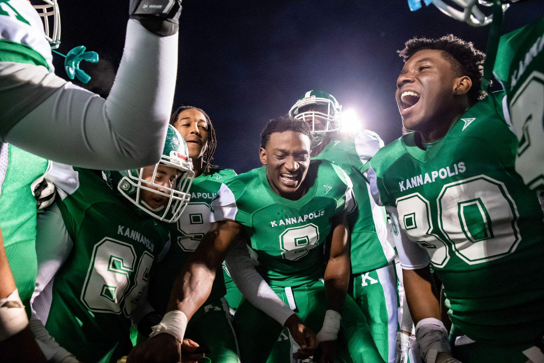 the annual Battle of the Bell high school football game